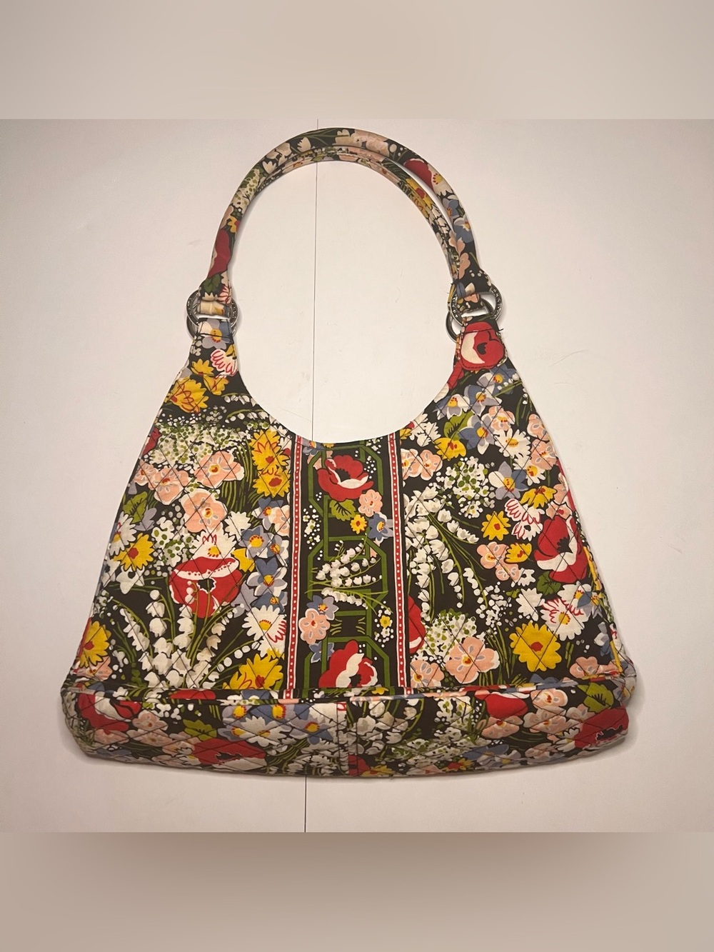 Vera Bradley Retired Poppy Fields Hobo Shoulder Bag